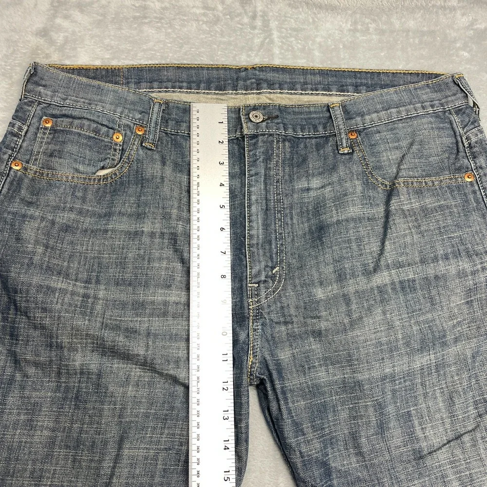 Levi's Jeans Mens 36x32 (38x34) Blue Denim 569 Red Tab Loose Fit Straight Leg